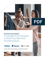 Five Insights From Shopperson What They Wantfrom Small Businesses