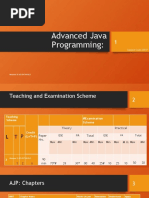 Advanced Java Programming Notes