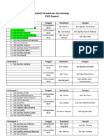 Jadwal Persekutuan Doa Keluarga Nasaret