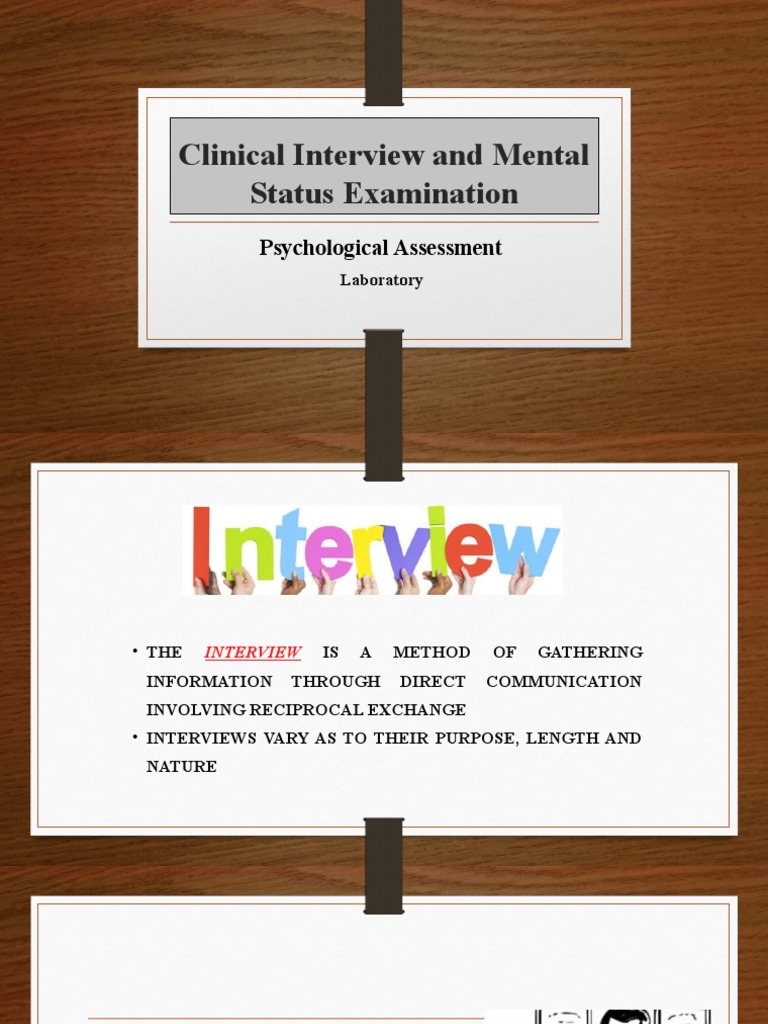 Clinical Interview and MSE | PDF | Psychotherapy | Psychology