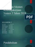 Permenaker No.5 THN 2018