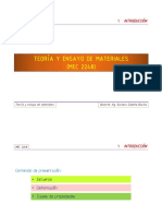 Teoría Y Ensayo de Materiales (MEC 2248) : 1 Introducción