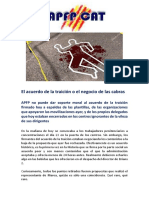 APFP Contra Acuerdo de La Traicion