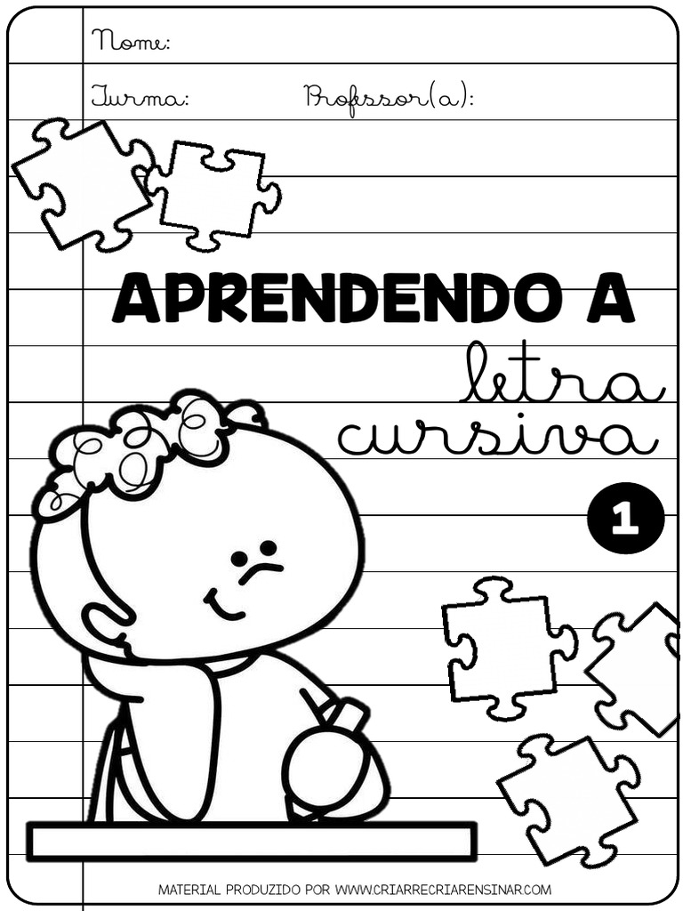 Apostila letra cursiva 1 pdf