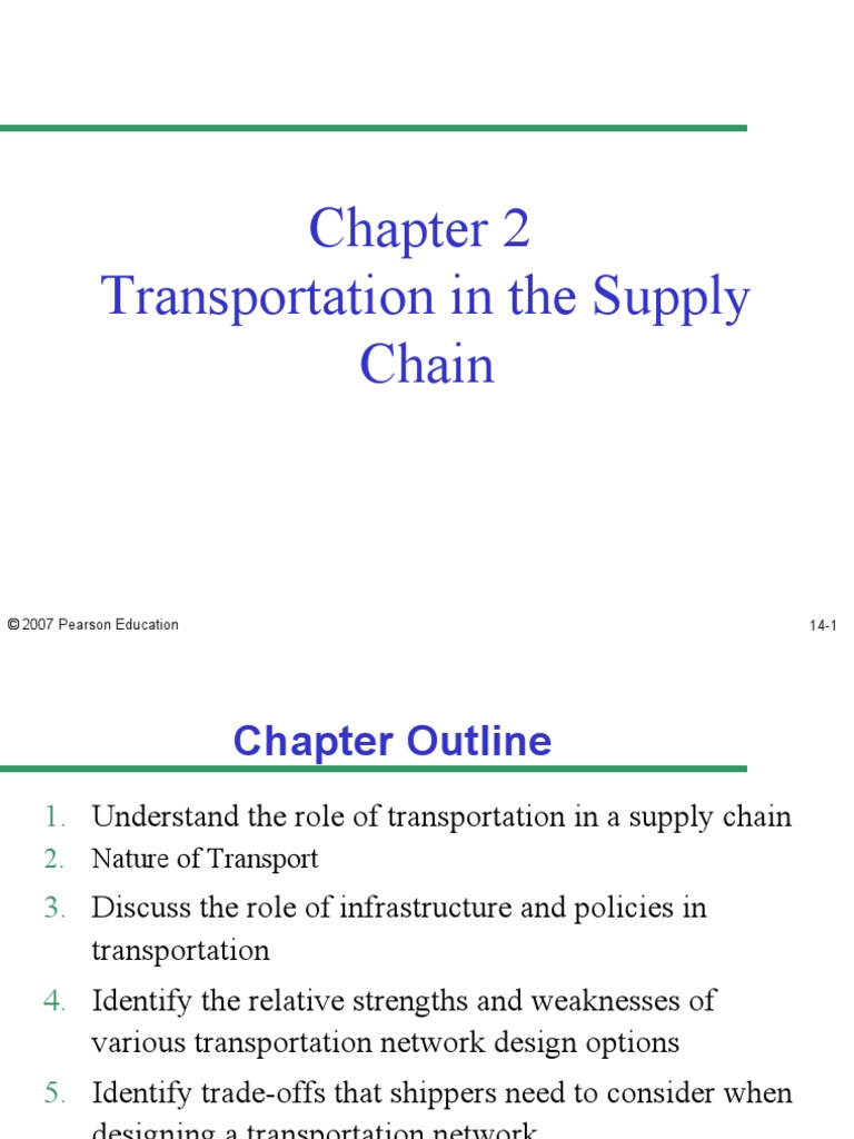 Cha 2 Transportation in Supply Chain | PDF | Supply Chain | Transport