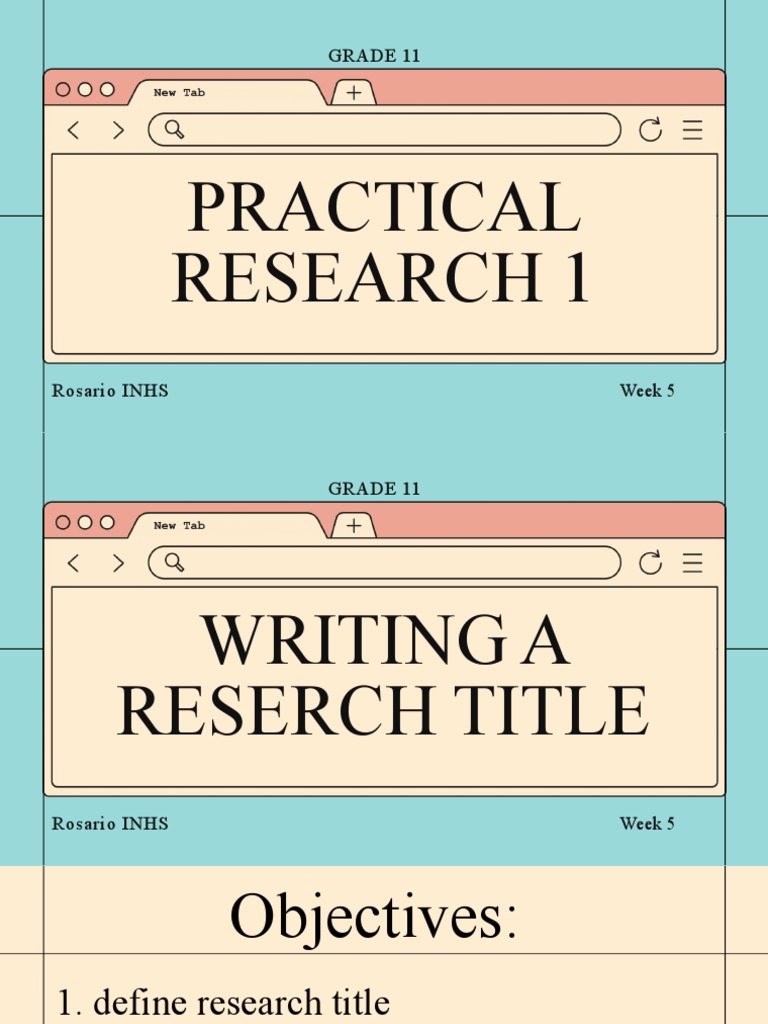 what is research title pdf