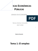Políticas económicas públicas empleo