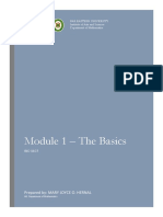 Biophy-Lec (Mod1 - The-Basics) PDF