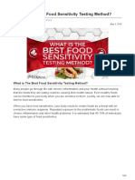 What Is The Best Food Sensitivity Testing Method