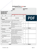 Vender Assesment - Exist Supplier PDF