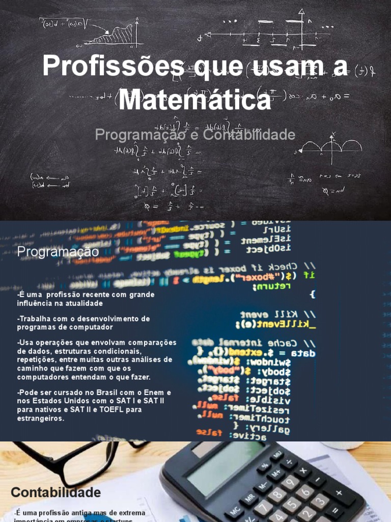 Profissões Que Usam A Matemática | PDF