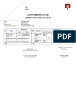 Kartu Rencana Studi SEMESTER AKHIR 2022/2023: Ppds Ilmu Bedah