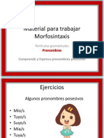 Pronombres Posesivos