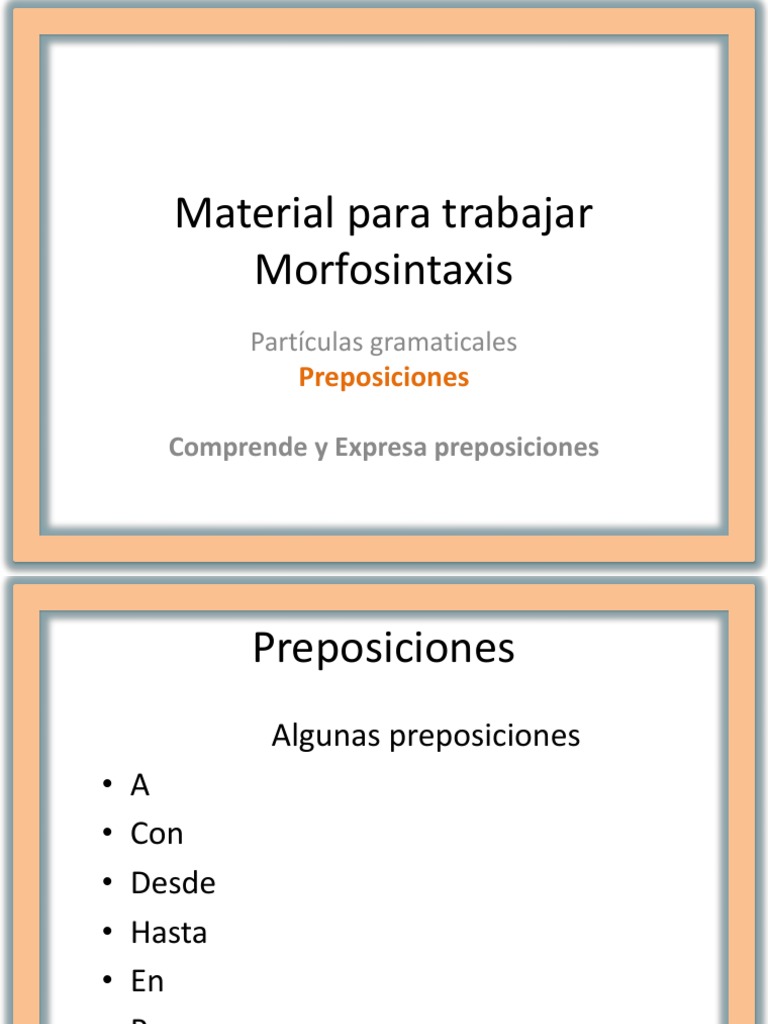 Preposiciones PDF | PDF | Alimentos