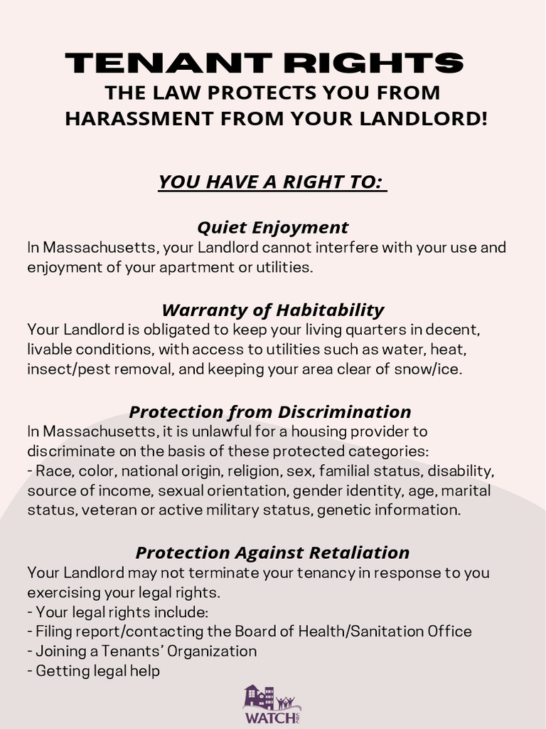 Tenant Rights 2 PDF Landlord Harassment