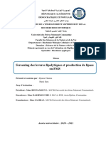 Screening Des Levures Lipolytiques Et Production de Lipase en FMS PDF