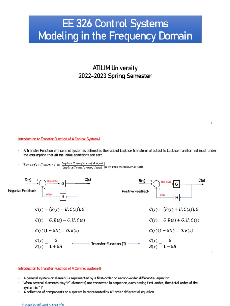 Frequency Domain Transfer Functions | PDF | Electrical Network ...