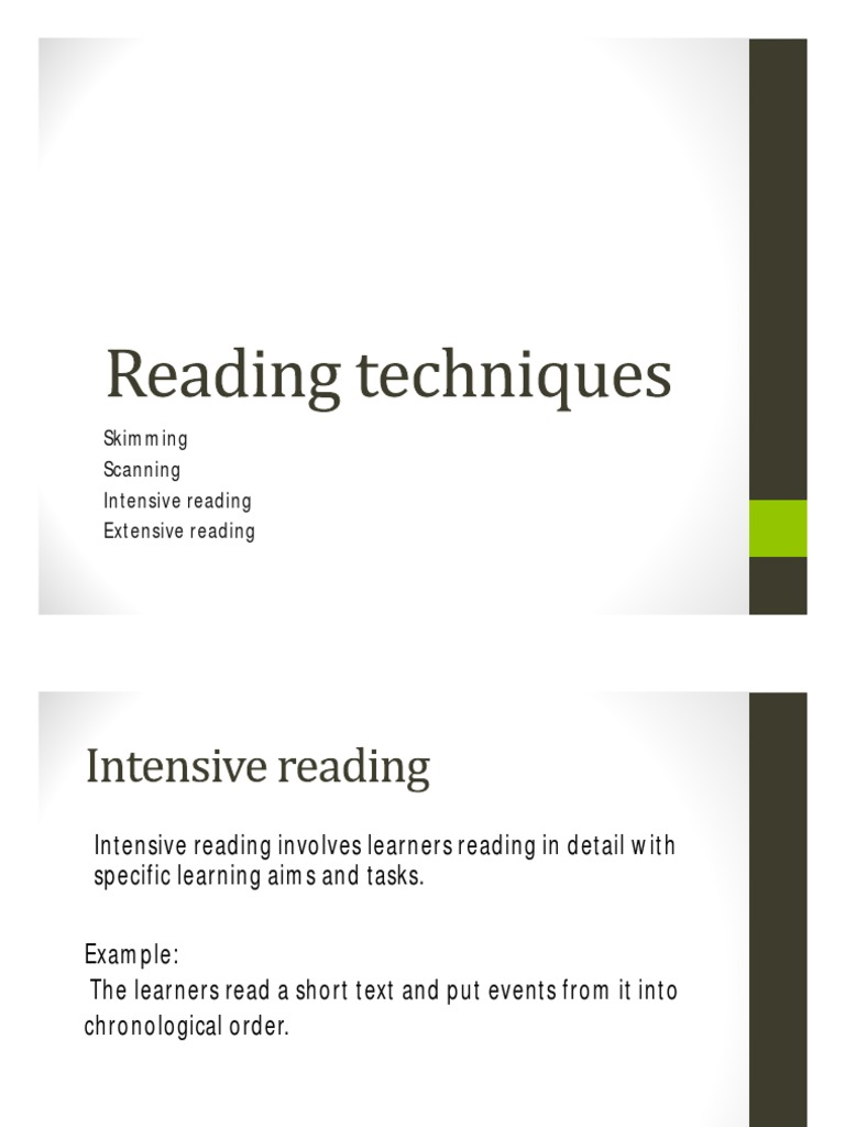 Techniques For Speed Reading Books