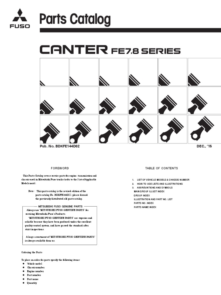 Mitsubishi Fuso Parts Catalog PDF | PDF | Manual Transmission | Steering