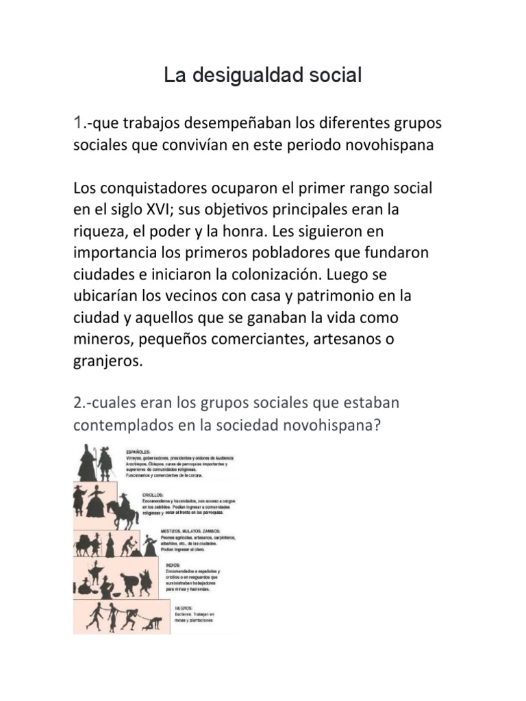 La Desigualdad Social | PDF