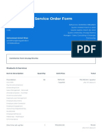 Integralindia - Service Order Form