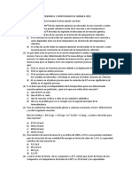 Primer Parcial de Fisicoquímica 1 Profesorado de Química 2022