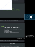 Cambios organizacionales y sistemas de información