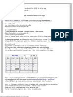 Use The Calendar Control To Fill in Dates