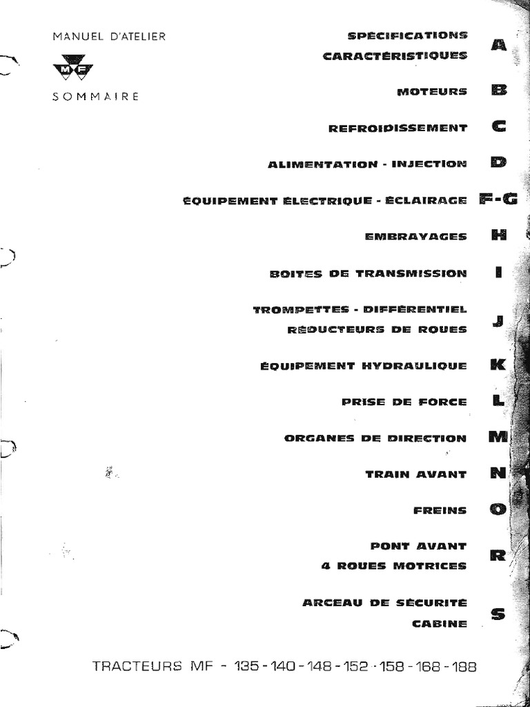 Essieu Droit Avant Pour Tracteur Massey Ferguson 135/148/230 - Pièce Métal, Neuf