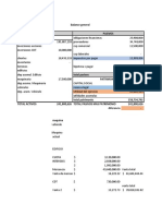 Balance general y estado de resultados empresa