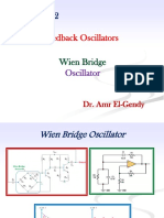 Wien Bridge Oscillator Design and Analysis