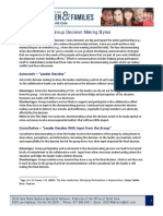 Group Decision Making Styles Handout