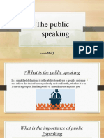 The Public Speaking