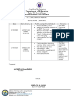 BSP School Camporal Accomplishment Report