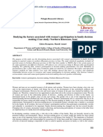 Studying The Factors Associated With Womens Participation in Family Decision Making Case Study Northern Khorasan Iran