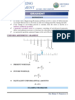 Engineering Midterm Review: Gradient Series Formulas