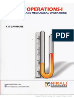 CHEN403-Unit Operation 1 Fluid Flow and Mechanical Operations, 25th Edition-KA Gavhane-2015 PDF