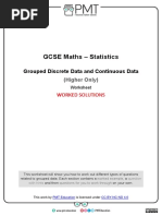 C. Grouped Discrete and Continuous Data (H) PDF