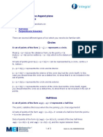 Complex Numbers Section 4 - Loci in The Argand Plane