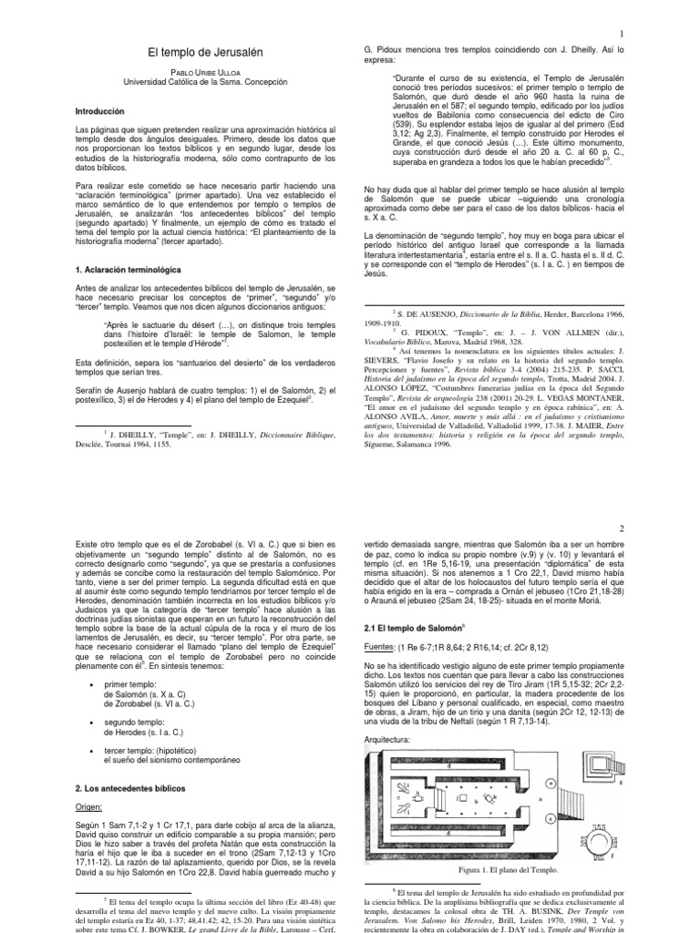 El Templo De Jerusalen Pdf Templo En Jerusalén Biblia