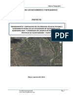 Informe Topografico Agua Potable Caserio Quispampa Bajo