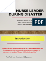 The NURSE LEADER During DISASTER Day 2-1 PDF