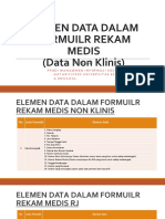 ELEMEN DATA DALAM FORMUILR REKAM MEDIS (Data Non Klinis)
