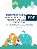 ANEXO N°1 Orientaciones de Apoyo para El Ingreso de Ninşos y Ninşas A Las Unidades Educativas Post-Emergencia AnŞo 2023 ( - 3 PDF