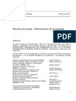 NCh1515-1979 Mecánica de Suelos Humedad PDF