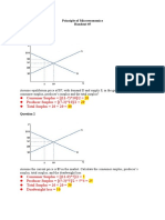 Microeconomics Handout Surpluses Shortages