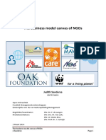 The Business Model Canvas of NGOs The Bu