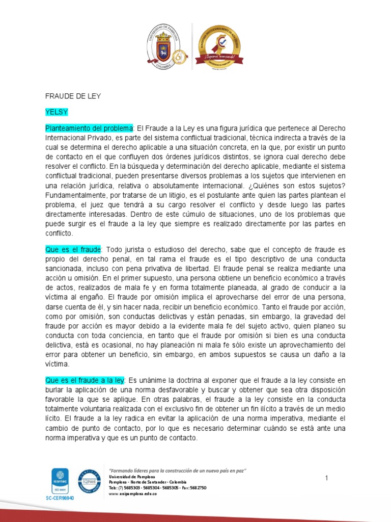 Fraude de Ley2 PDF Estatuto Derecho penal