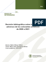 Revisión Bibliográfica Sobre Los Efectos Adversos de Los Colorantes Sintéticos de 2008 A 2021