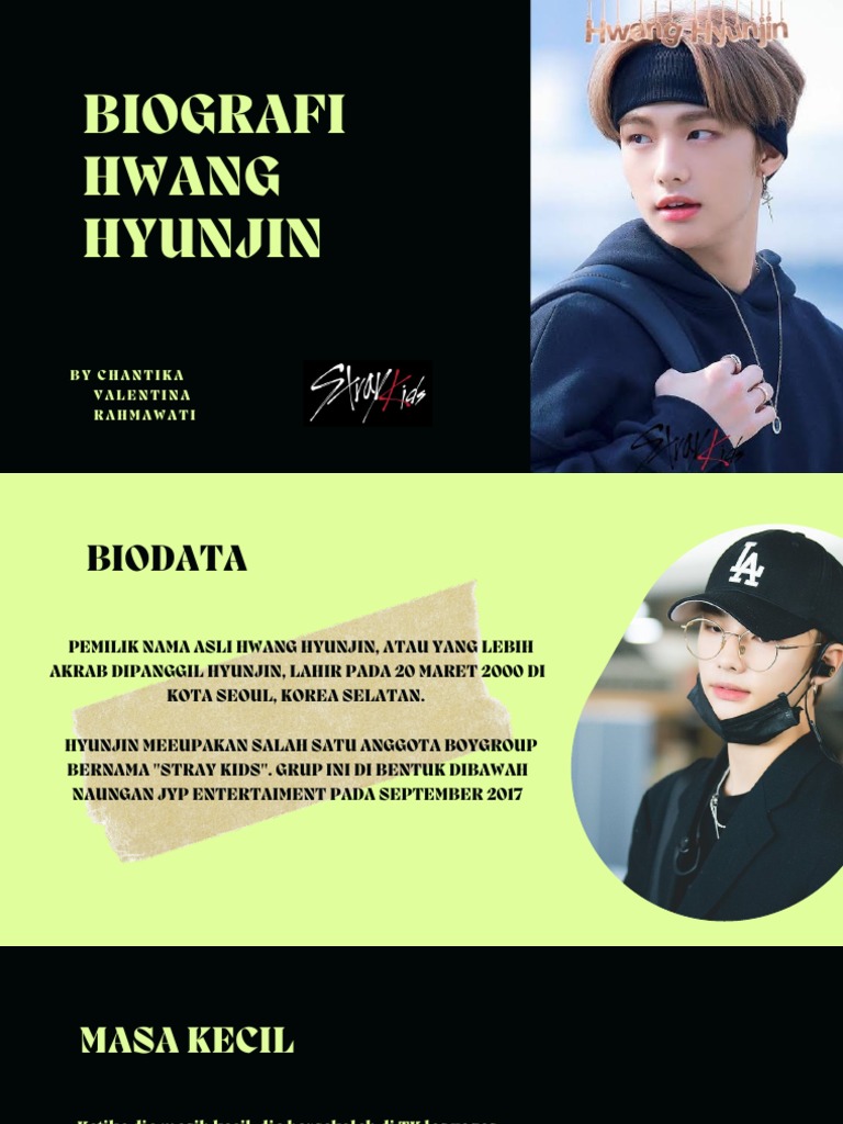 Biodata Hwang Hyunjin Stray Kids | PDF